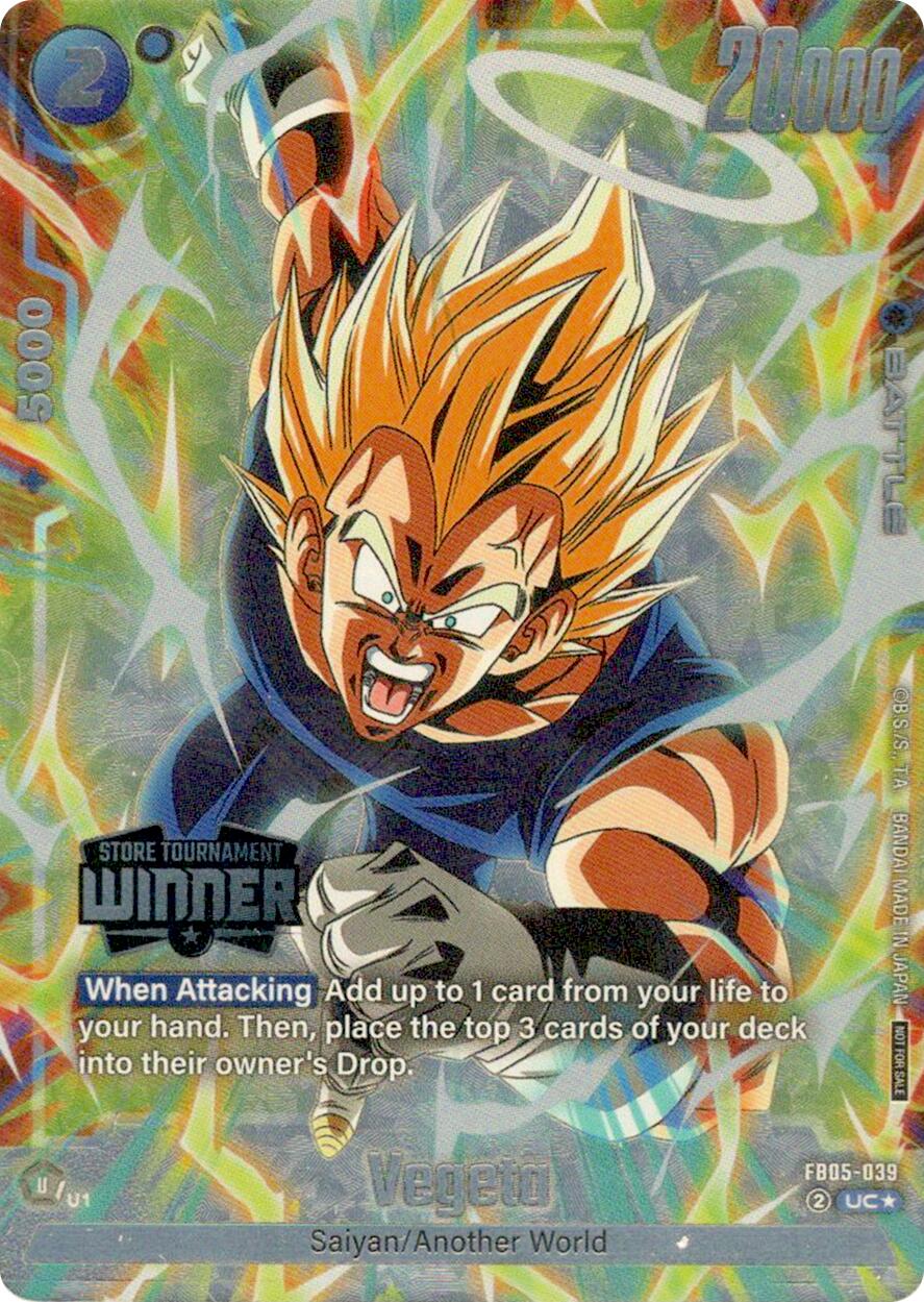 Vegeta (Tournament Pack 06 - Winner) [Fusion World Tournament Cards] | Devastation Store