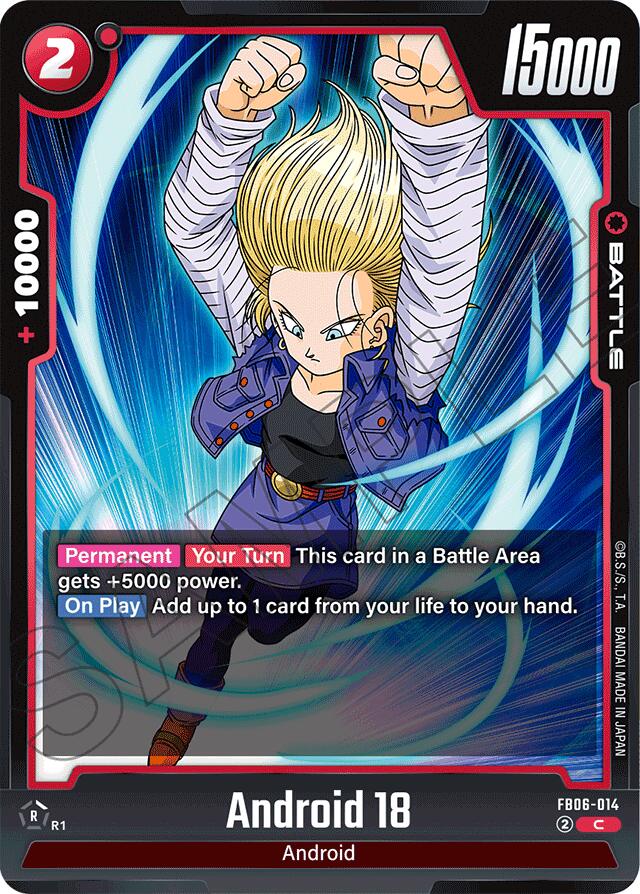 Android 18 (FB06-014) [Rivals Clash] | Devastation Store