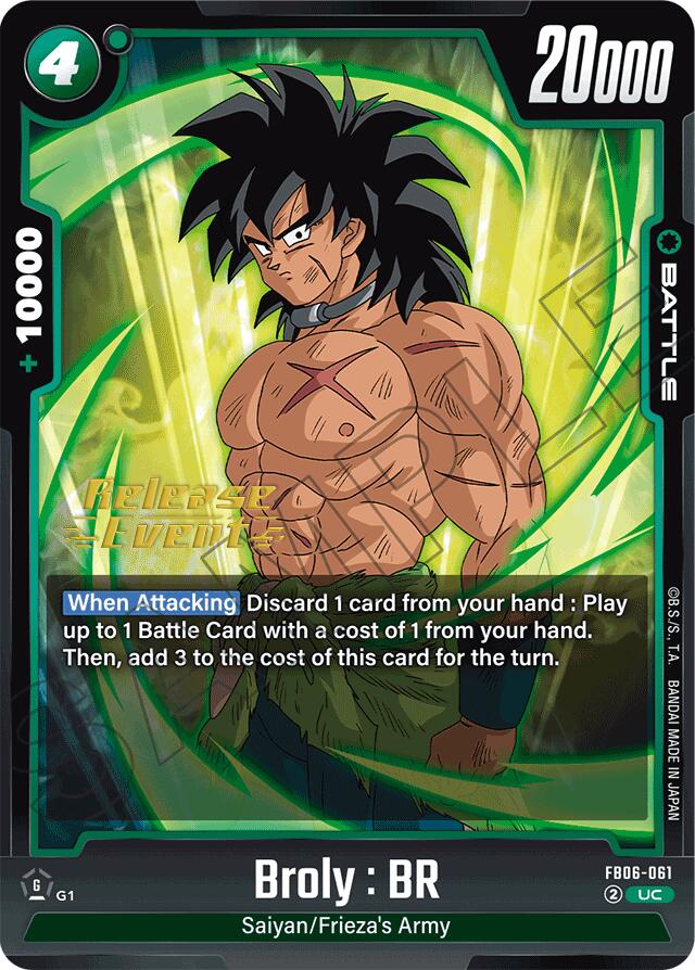 Broly : BR (FB06-061) [Rivals Clash Release Event Cards] | Devastation Store