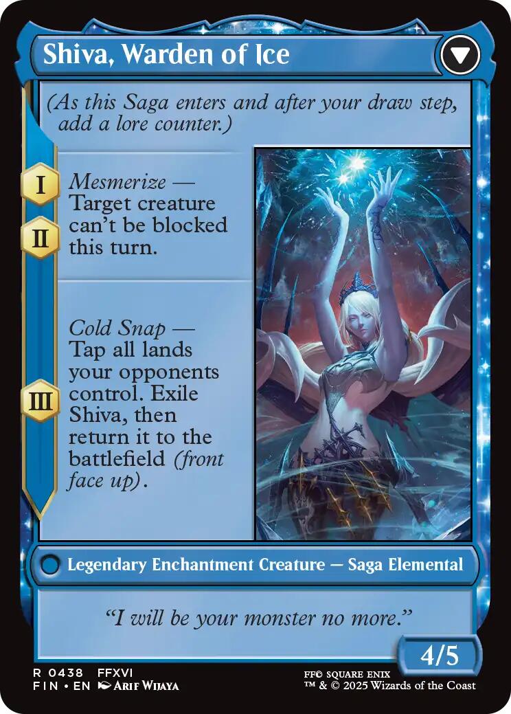 Jill, Shiva's Dominant // Shiva, Warden of Ice (Extended Art) [FINAL FANTASY] | Devastation Store