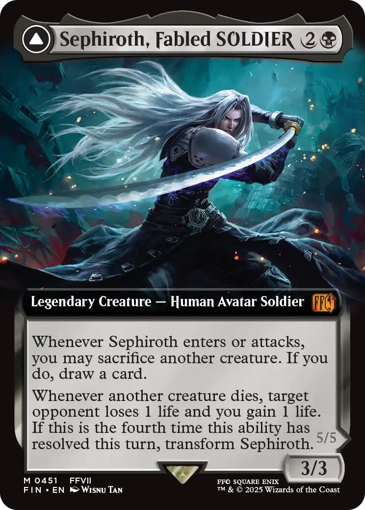 Sephiroth, Fabled SOLDIER // Sephiroth, One-Winged Angel (Extended Art) [FINAL FANTASY] | Devastation Store
