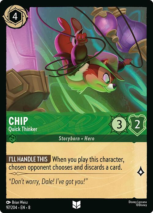 Chip - Quick Thinker (97/204) [Reign of Jafar] | Devastation Store