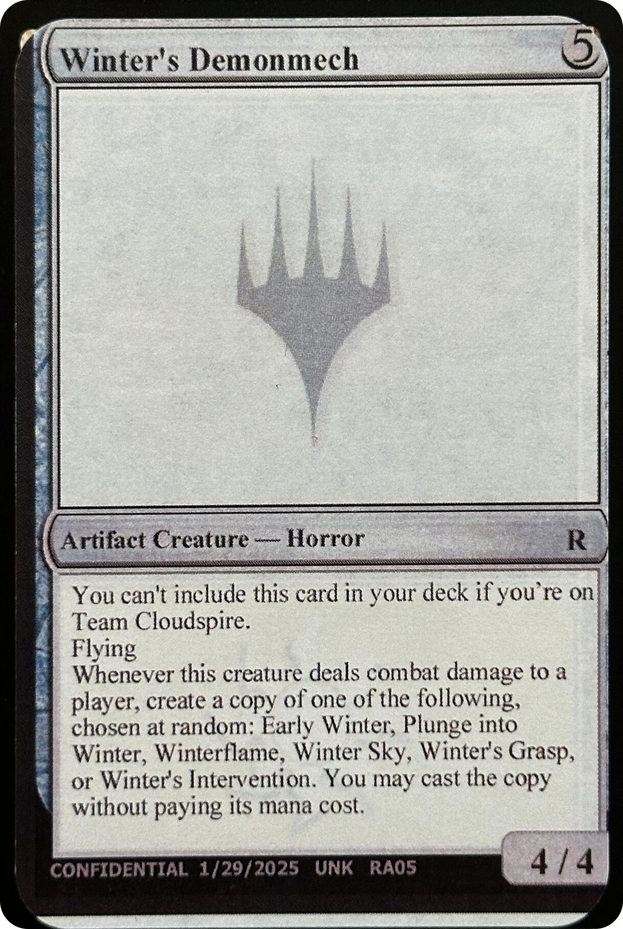 Winter's Demonmech [Unknown Event] | Devastation Store