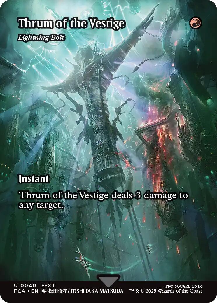 Thrum of the Vestige - Lightning Bolt (Showcase) [FINAL FANTASY : Through the Ages] | Devastation Store