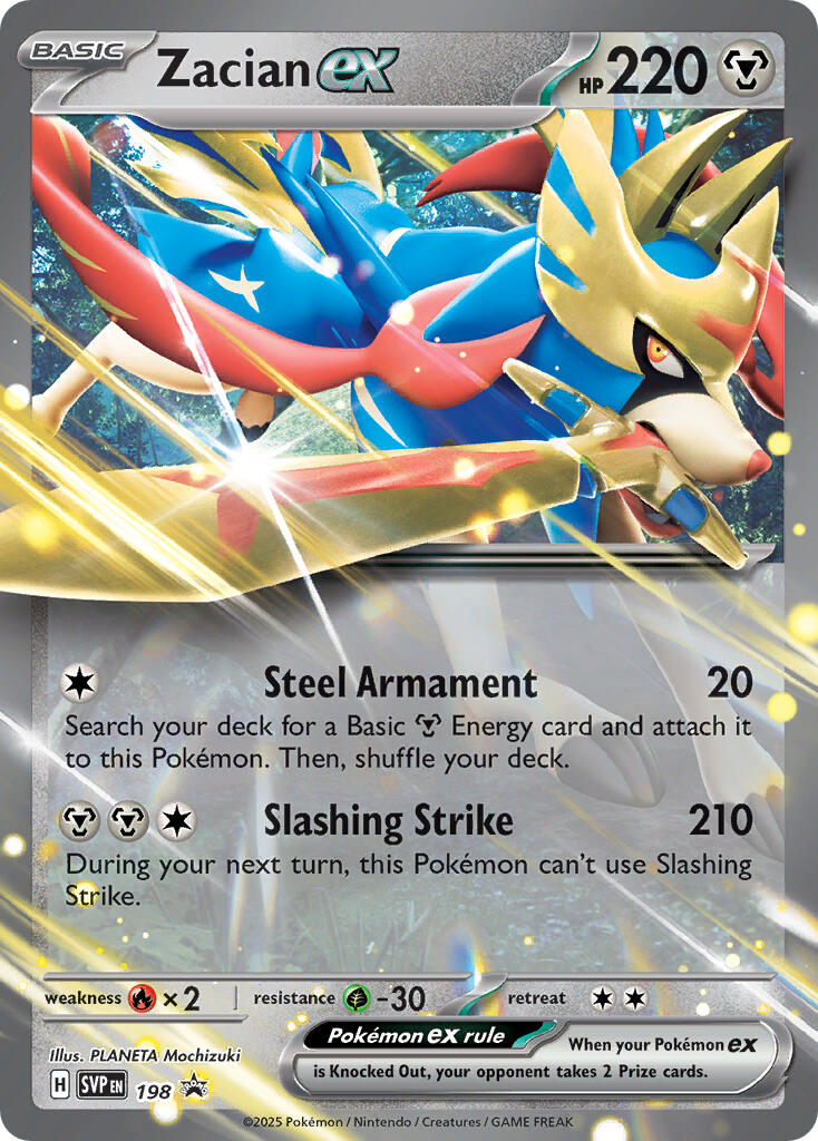 Zacian ex (198) [Scarlet & Violet: Black Star Promos] | Devastation Store