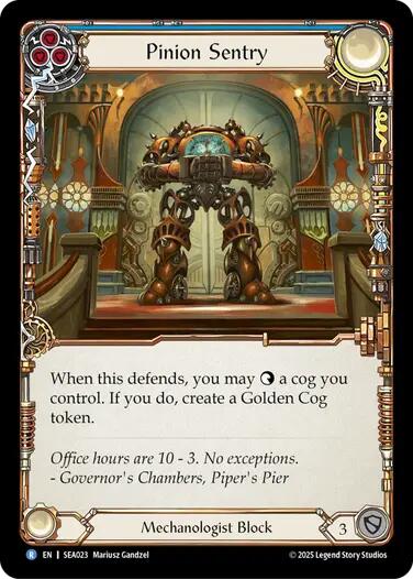 Pinion Sentry [SEA023] (High Seas)  Rainbow Foil | Devastation Store