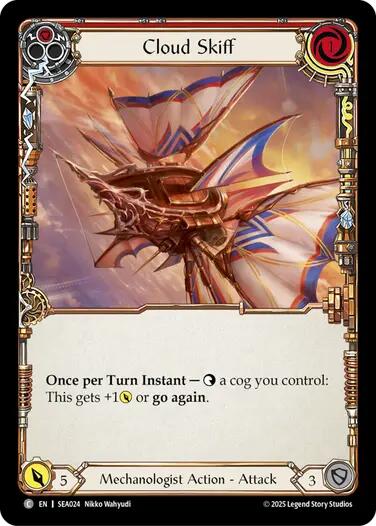 Cloud Skiff (Red) [SEA024] (High Seas)  Rainbow Foil | Devastation Store