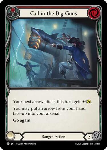 Call in the Big Guns (Red) [SEA120] (High Seas)  Rainbow Foil | Devastation Store