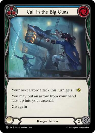 Call in the Big Guns (Blue) [SEA122] (High Seas)  Rainbow Foil | Devastation Store
