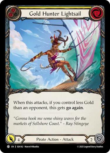 Gold Hunter Lightsail [SEA162] (High Seas)  Rainbow Foil | Devastation Store