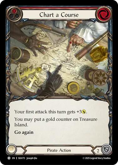 Chart a Course (Red) [SEA173] (High Seas)  Rainbow Foil | Devastation Store