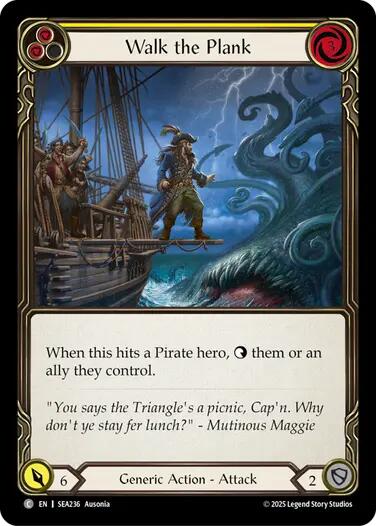 Walk the Plank (Yellow) [SEA236] (High Seas)  Rainbow Foil | Devastation Store