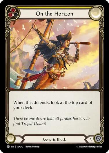On the Horizon (Yellow) [SEA242] (High Seas)  Rainbow Foil | Devastation Store