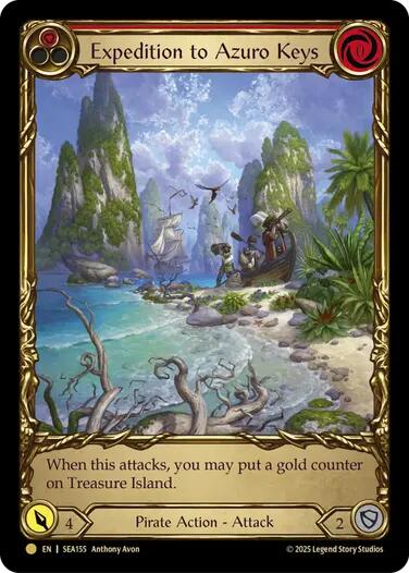 Expedition to Azuro Keys (Treasure) [SEA155] (High Seas)  Cold Foil | Devastation Store