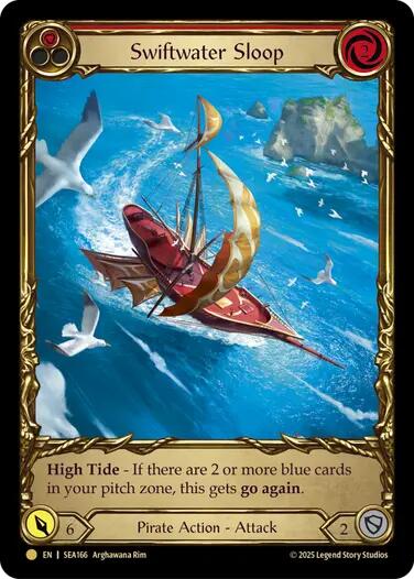 Swiftwater Sloop (Red) (Treasure) [SEA166] (High Seas)  Cold Foil | Devastation Store