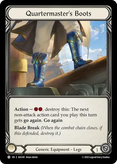 Quartermaster's Boots (Treasure) [SEA185] (High Seas)  Cold Foil | Devastation Store