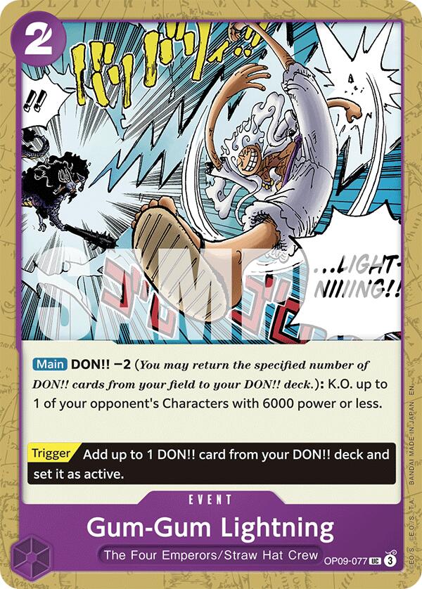 Gum-Gum Lightning (Reprint) [Starter Deck: Purple/Black Monkey.D.Luffy] | Devastation Store