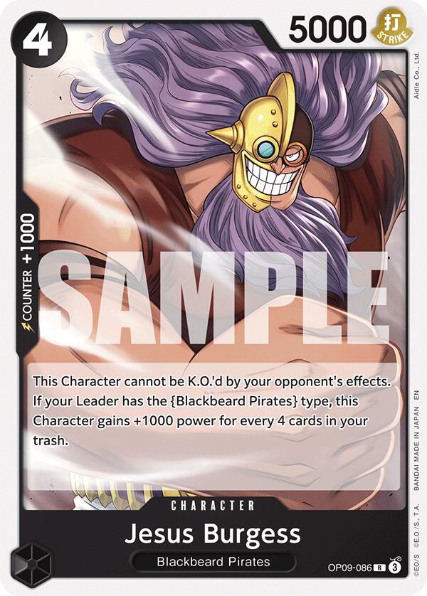 Jesus Burgess (Reprint) [Starter Deck: Black Marshall.D.Teach] | Devastation Store