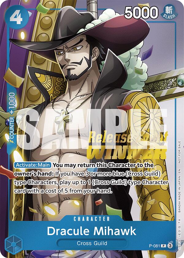Dracule Mihawk (A Fist of Divine Speed Release Event Winner) [One Piece Promotion Cards] | Devastation Store