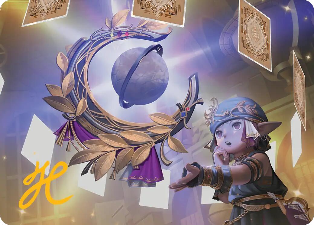 Astrologian's Planisphere Art Card (Gold-Stamped Signature) [FINAL FANTASY Art Series] | Devastation Store