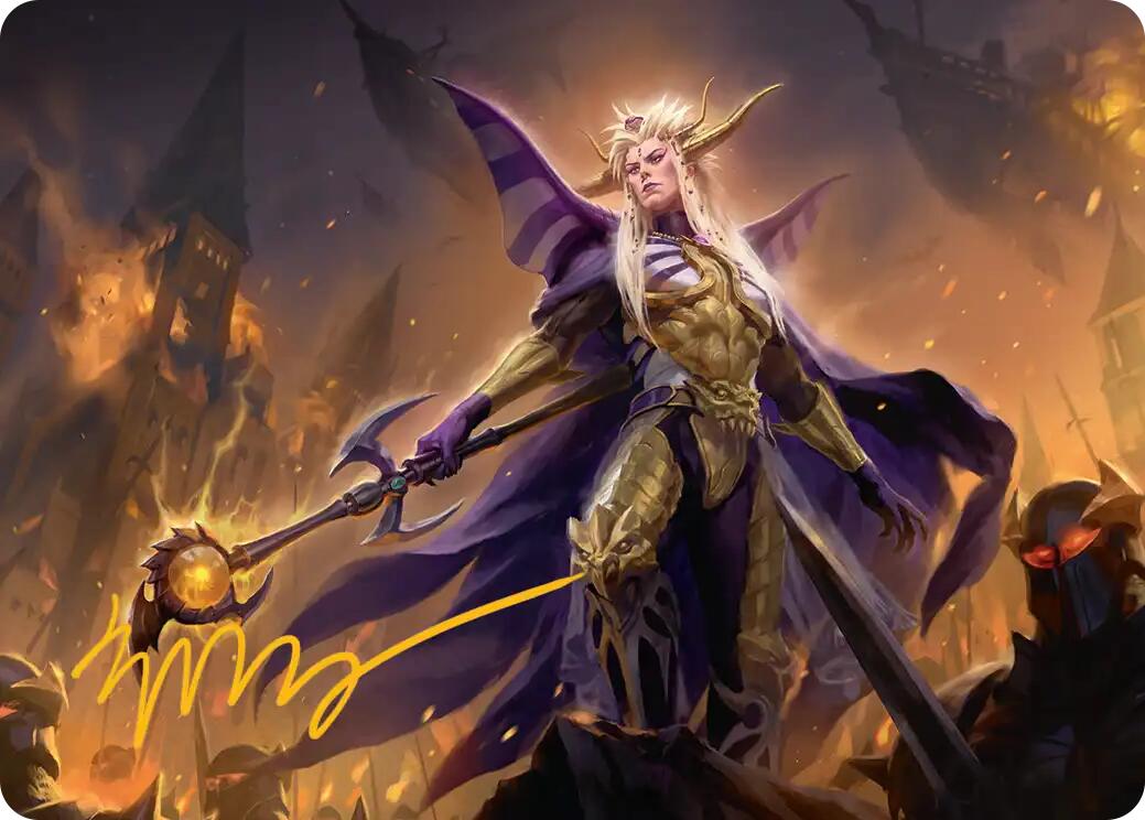 The Emperor of Palamecia Art Card (Gold-Stamped Signature) [FINAL FANTASY Art Series] | Devastation Store