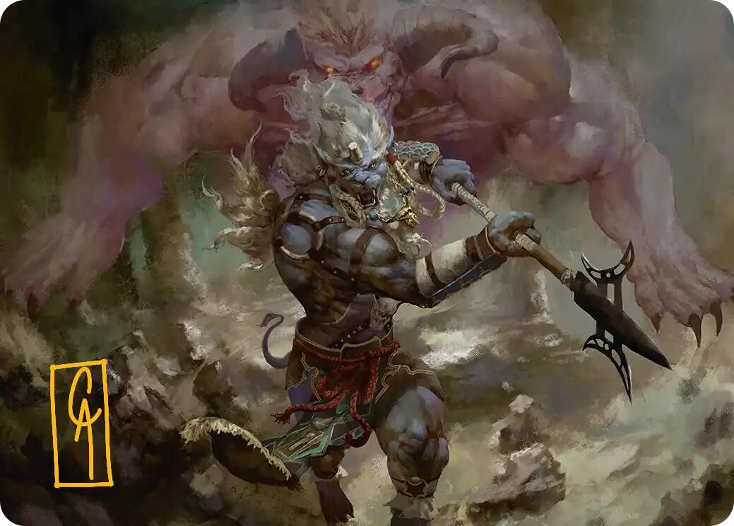 Kimahri, Valiant Guardian Art Card (Gold-Stamped Signature) [FINAL FANTASY Art Series] | Devastation Store