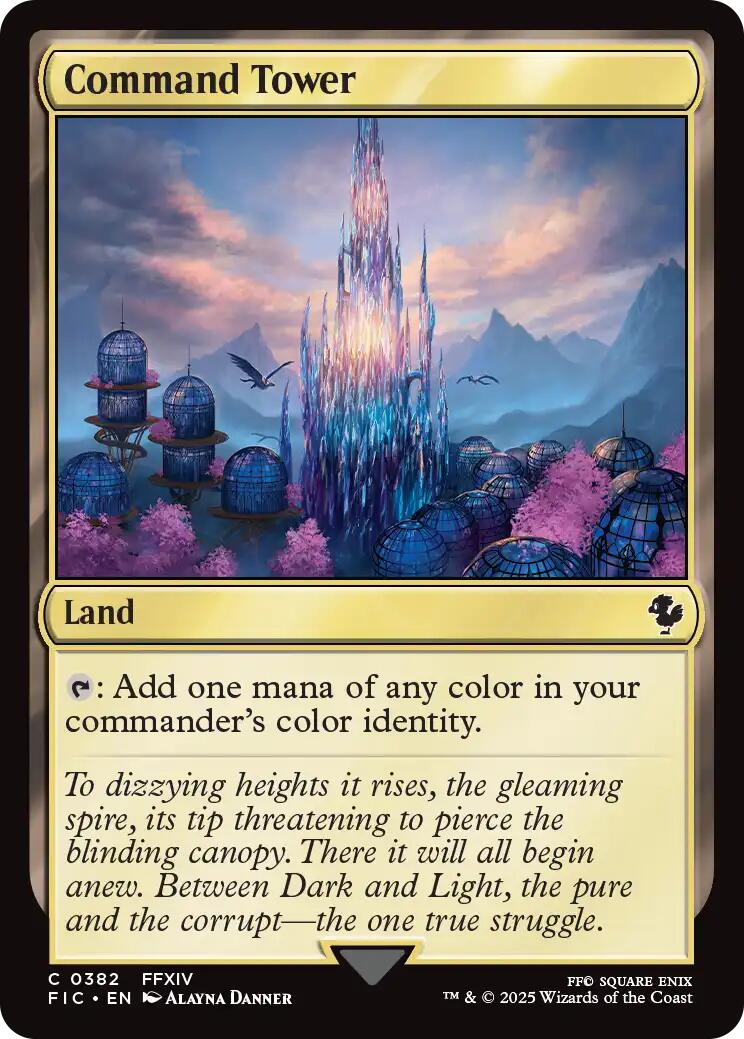 Command Tower (0382) (Surge Foil) [FINAL FANTASY Commander] | Devastation Store