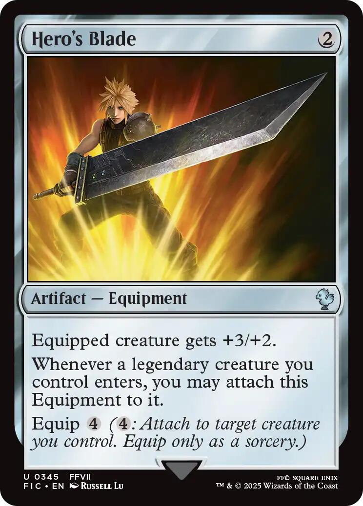 Hero's Blade (Surge Foil) [FINAL FANTASY Commander] | Devastation Store