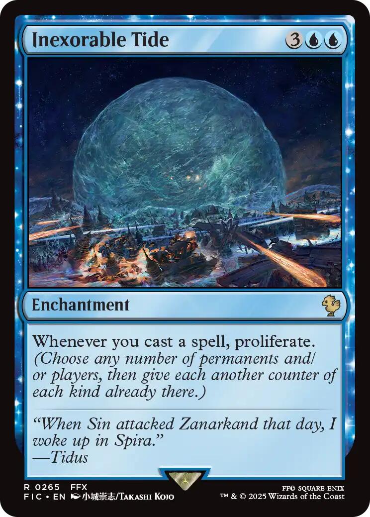 Inexorable Tide (Surge Foil) [FINAL FANTASY Commander] | Devastation Store