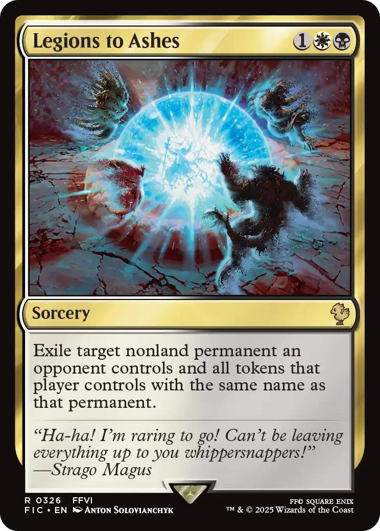 Legions to Ashes (Surge Foil) [FINAL FANTASY Commander] | Devastation Store