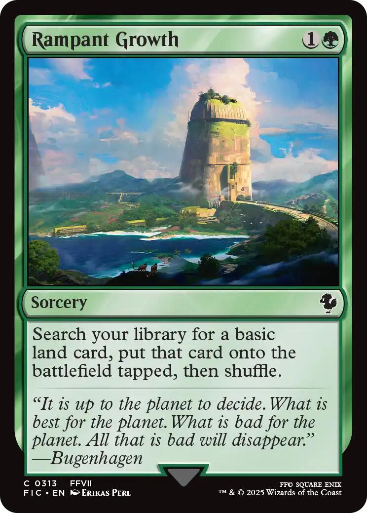 Rampant Growth (Surge Foil) [FINAL FANTASY Commander] | Devastation Store