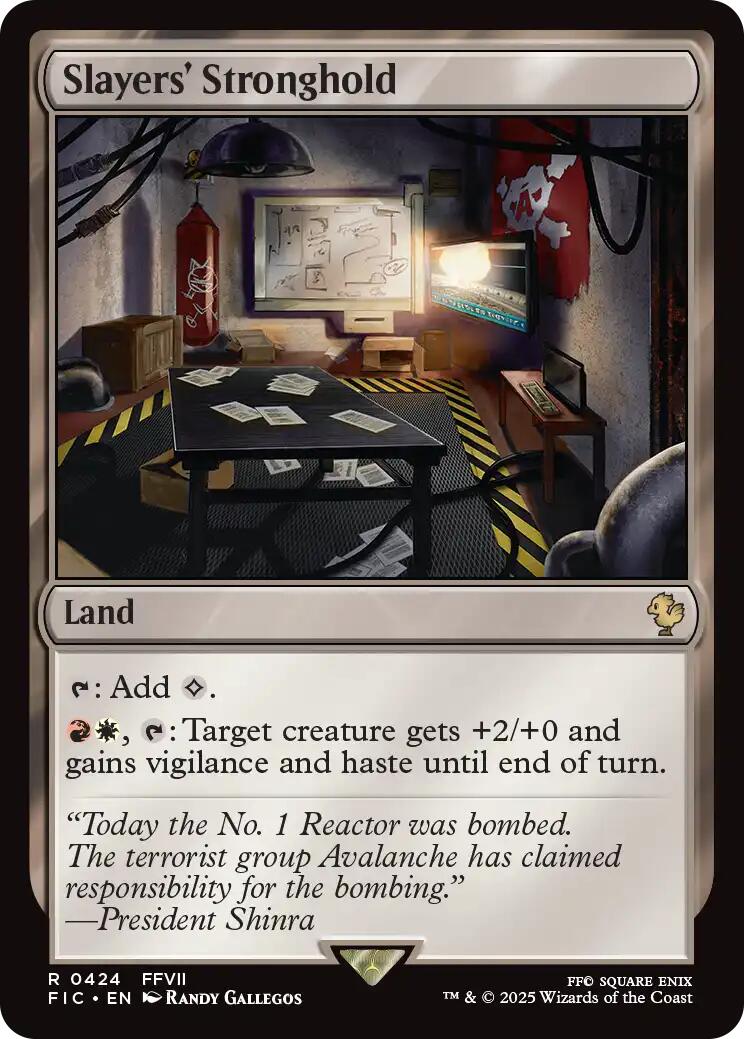 Slayers' Stronghold (Surge Foil) [FINAL FANTASY Commander] | Devastation Store