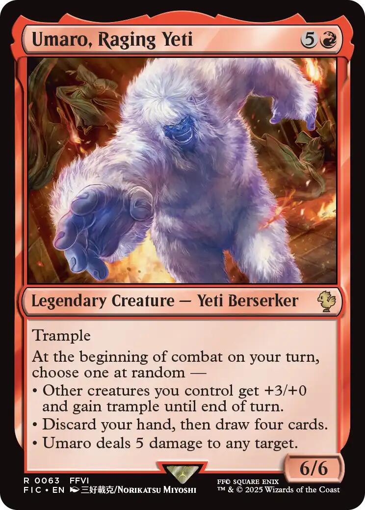 Umaro, Raging Yeti (Surge Foil) [FINAL FANTASY Commander] | Devastation Store