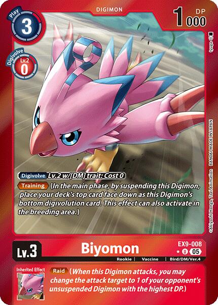 Biyomon [EX9-008] (Limited Foil) [Versus Monsters] | Devastation Store