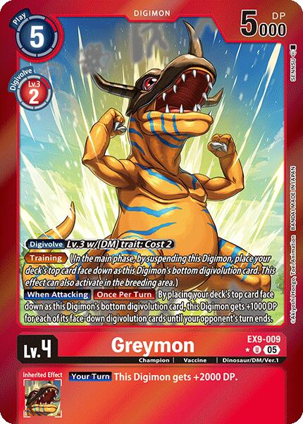 Greymon [EX9-009] (Limited Foil) [Versus Monsters] | Devastation Store