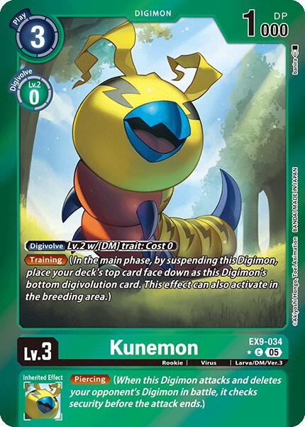 Kunemon [EX9-034] (Limited Foil) [Versus Monsters] | Devastation Store