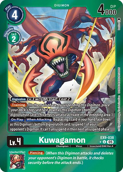 Kuwagamon [EX9-038] (Limited Foil) [Versus Monsters] | Devastation Store