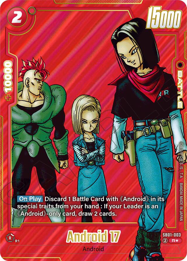 Android 17 (SB01-003) (Alternate Art) [Manga Booster 01] | Devastation Store