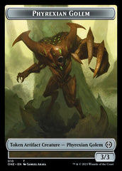 Rebel // Phyrexian Golem Double-Sided Token [Phyrexia: All Will Be One Tokens] | Devastation Store