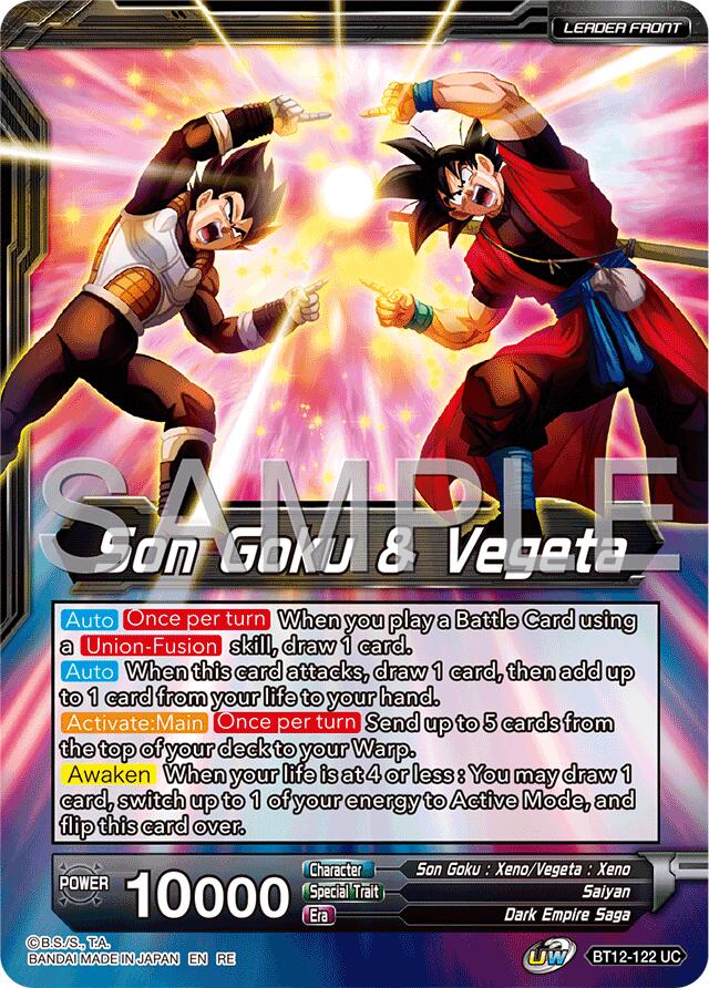 Son Goku & Vegeta // Gogeta, Fateful Fusion (Reprint) (BT12-122) [Premium Anniversary Box 2025] | Devastation Store