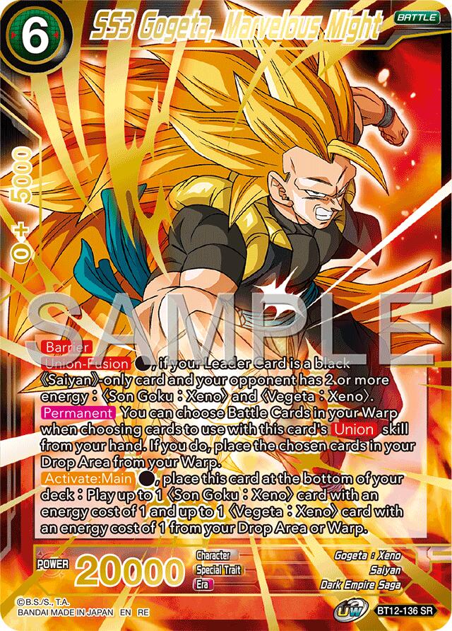 SS3 Gogeta, Marvelous Might (Reprint) (BT12-136) [Premium Anniversary Box 2025] | Devastation Store