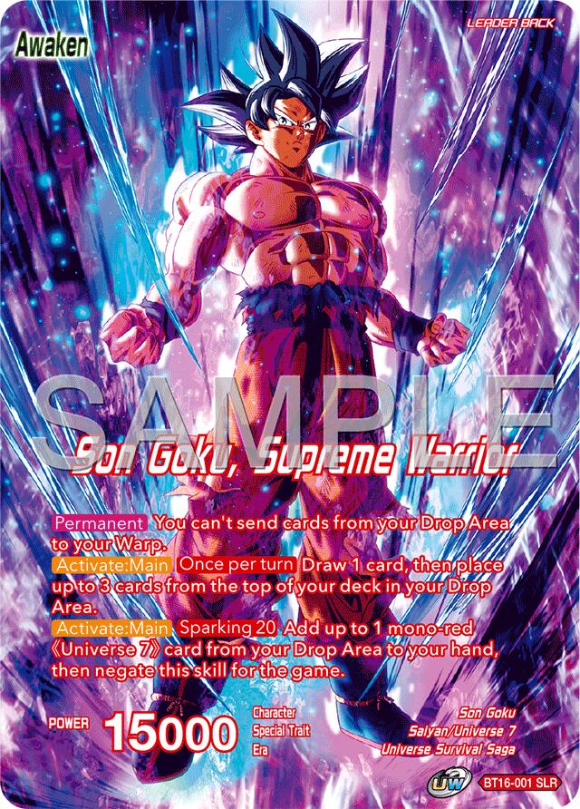 Son Goku // Son Goku, Supreme Warrior (Reprint) (BT16-001) [Premium Anniversary Box 2025] | Devastation Store