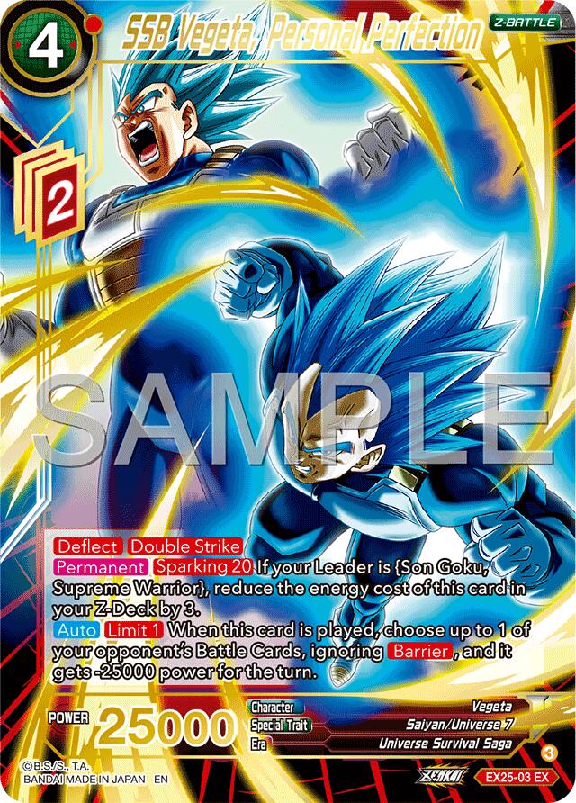 SSB Vegeta, Personal Perfection (EX25-03) [Premium Anniversary Box 2025] | Devastation Store