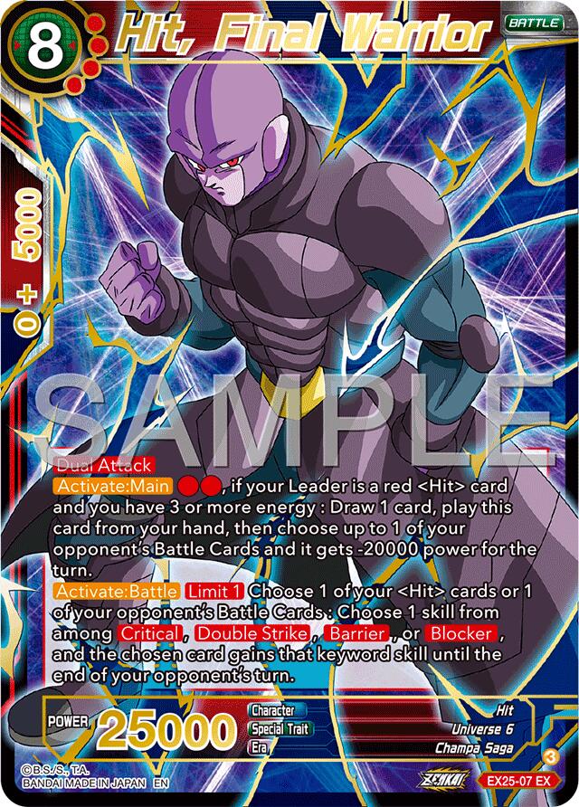 Hit, Final Warrior (EX25-07) [Premium Anniversary Box 2025] | Devastation Store