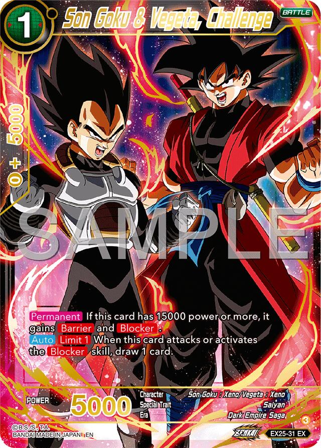 Son Goku & Vegeta, Challenge (EX25-31) [Premium Anniversary Box 2025] | Devastation Store