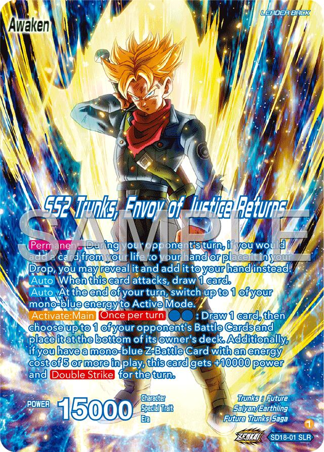 Trunks // SS2 Trunks, Envoy of Justice Returns (Reprint) (SD18-01) [Premium Anniversary Box 2025] | Devastation Store