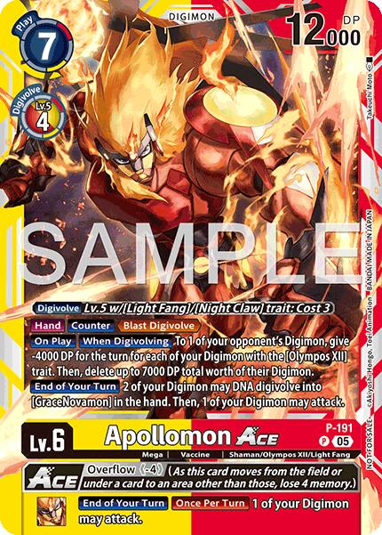 Apollomon ACE [P-191] (Store Tournament 2025 Vol.3 Participation Pack) [Promotion Cards] | Devastation Store