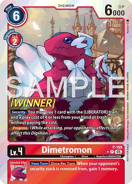 Dimetromon [P-189] (Store Tournament 2025 Vol.3 Winner Pack) [Promotion Cards] | Devastation Store