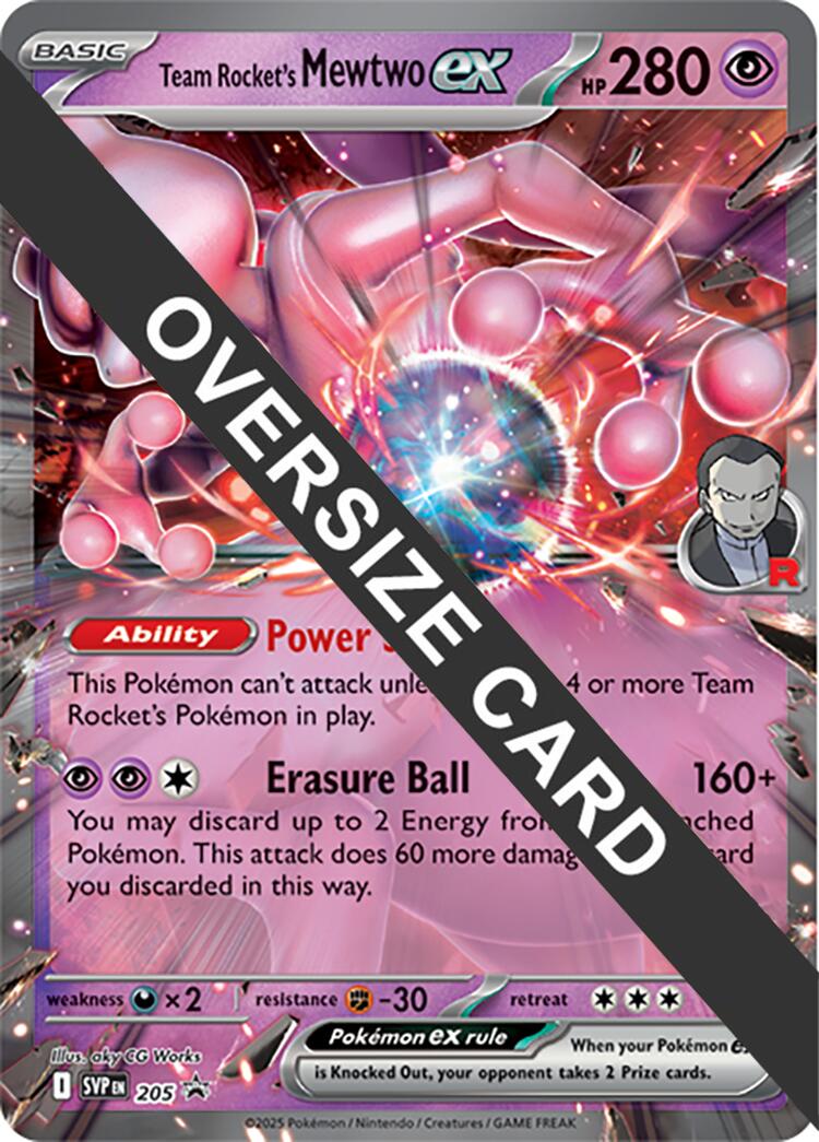 Team Rocket's Mewtwo ex (205) (Jumbo Card) [Scarlet & Violet: Black Star Promos] | Devastation Store