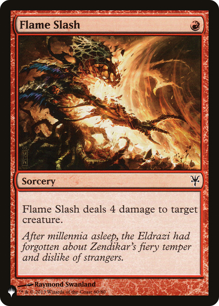 Flame Slash [The List Reprints] | Devastation Store